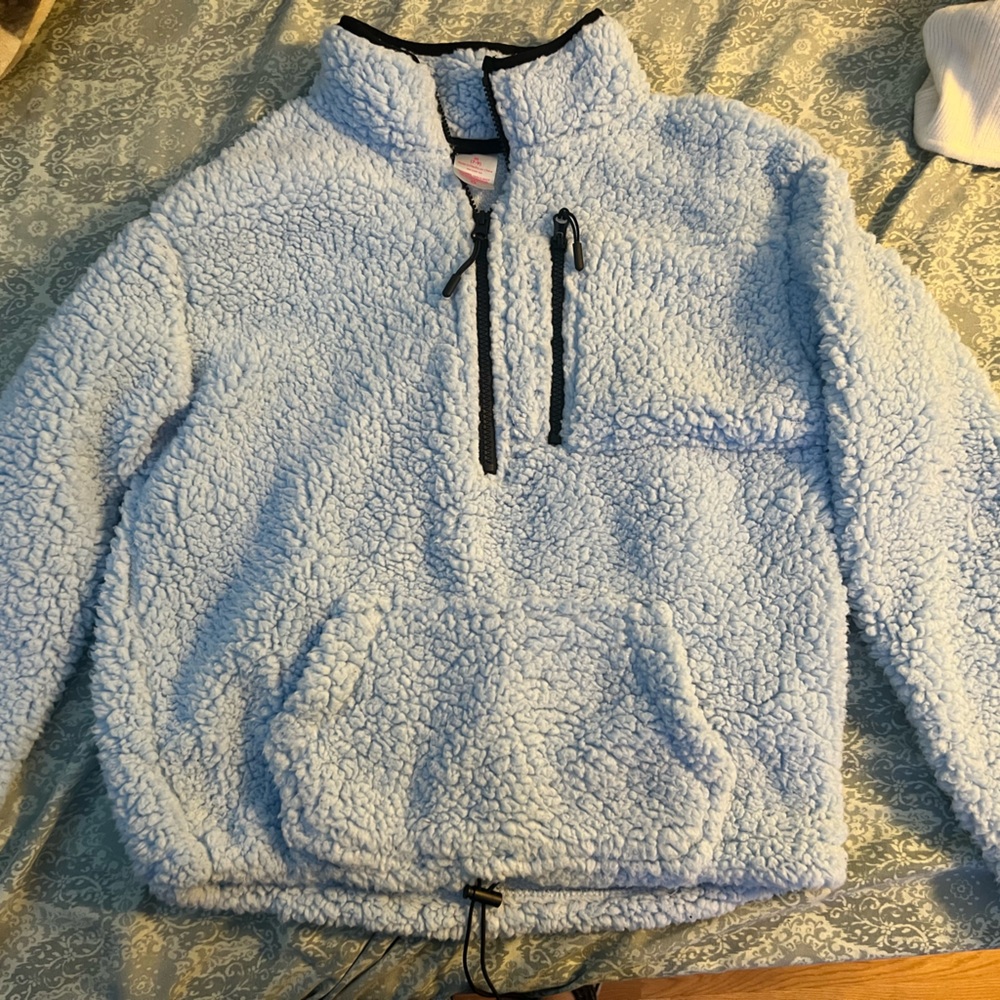 Light Blue Soft Pullover size M (7-9)